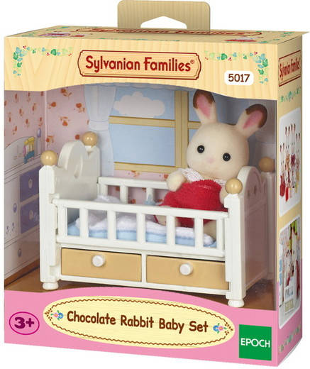 Sylvanian Families 5017 set de cuna crème conejo chocolate bebé