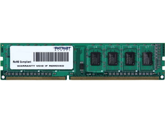 Memoria RAM DDR3 PATRIOT MEMORY PSD34G160081 (1 x 4 GB - 1600 MHz - CL 11)