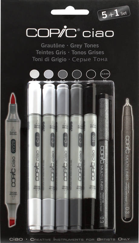 Set Rotuladores Copic Ciao 5+1 Tonos Grises –