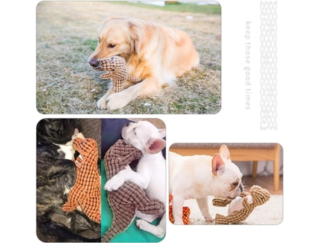 Juguetes para perros de peluche Juguetes para perros de peluche Juguetes interactivos duraderos de pana que incluyen juguetes de peluche con forma ...