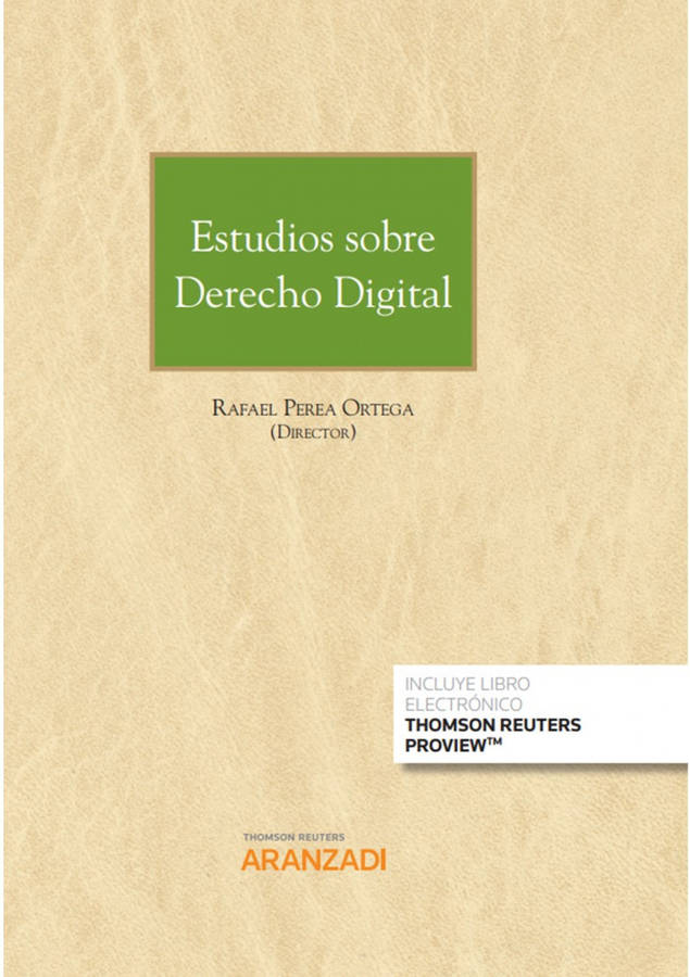 Libro Estudios Sobre Derecho Digital Duo de Rafael Perea Ortega (Español)