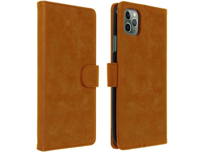 Funda iPhone 11 Pro AVIZAR Libro Marrón