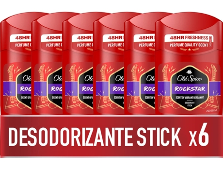 Desodorante Stick OLD SPICE Rockstar (6 X 50 ml)