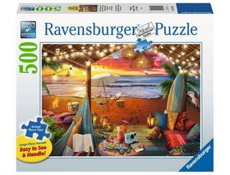 Puzzle RAVENSBURGER Cozy Cabana rompecabezas 500 pieza(s) Paisaje