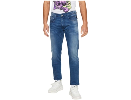 Pantalones de Vaquero de Hombre REPLAY Anbass Azul (W36L32)