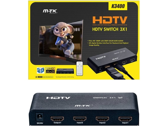 Switch Mtk Hdmi k3400 multicolor