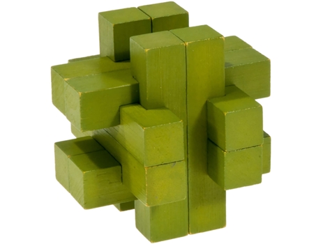 Puzzle FRIDOLIN (Madera - Verde - 9 x 9 x 9 cm)