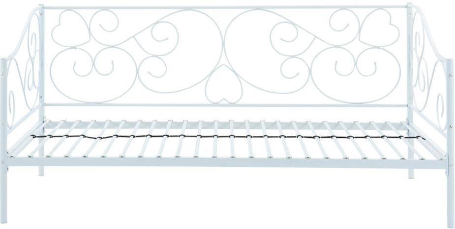 Cama Banqueta Vivian 90 x 200 cm metal blanco 90x200