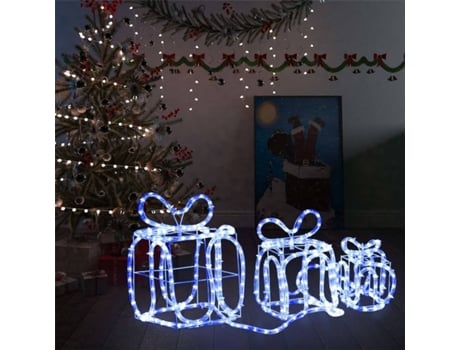 Cajas De Regalo navidad vidaxl 180 luces led interiorexterior 3 un 20x20x30cm