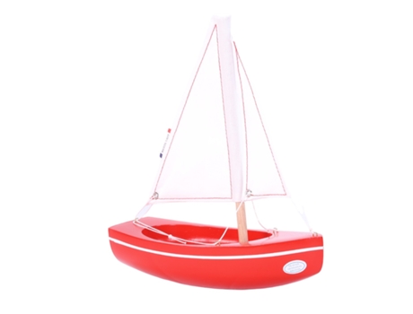 Barco TIROT (Madera - Rojo - 21 cm)