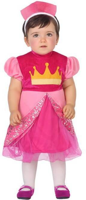 Disfraz de Bebé DISFRAZZES Princesa Rosa (Talla: 12 a 24 meses)