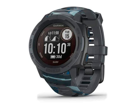 Reloj deportivo GARMIN Instinct Solar Surf Edition (Bluetooth - Hasta 24/54 días de duración de la batería con energía solar - Gris)