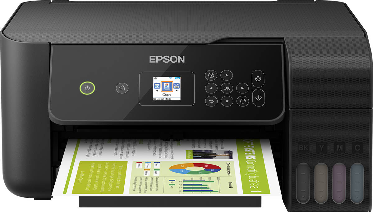 Impresora EPSON EcoTank ET-2720 (Multifunción - Inyección de Tinta - Wi-Fi)