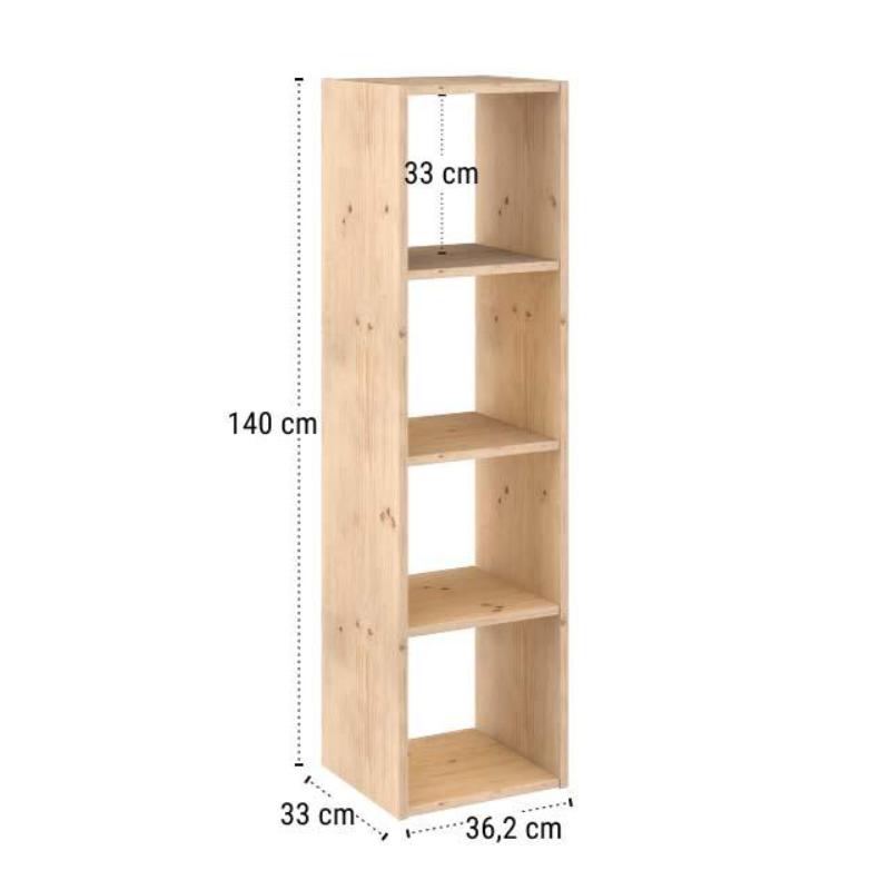 Astigarraga Kit Line modular 4 cubos dinamic estanteria 1400x360x330