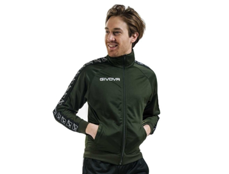 Abrigo para Hombre GIVOVA Tricot Band Verde para Fútbol (XXL)