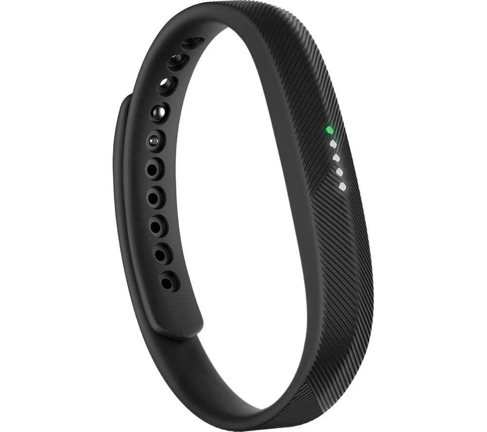 Pulsera de actividad FITBIT Flex 2 (Bluetooth - Hasta 5 días de autonomía - Resistente al agua - Negro)