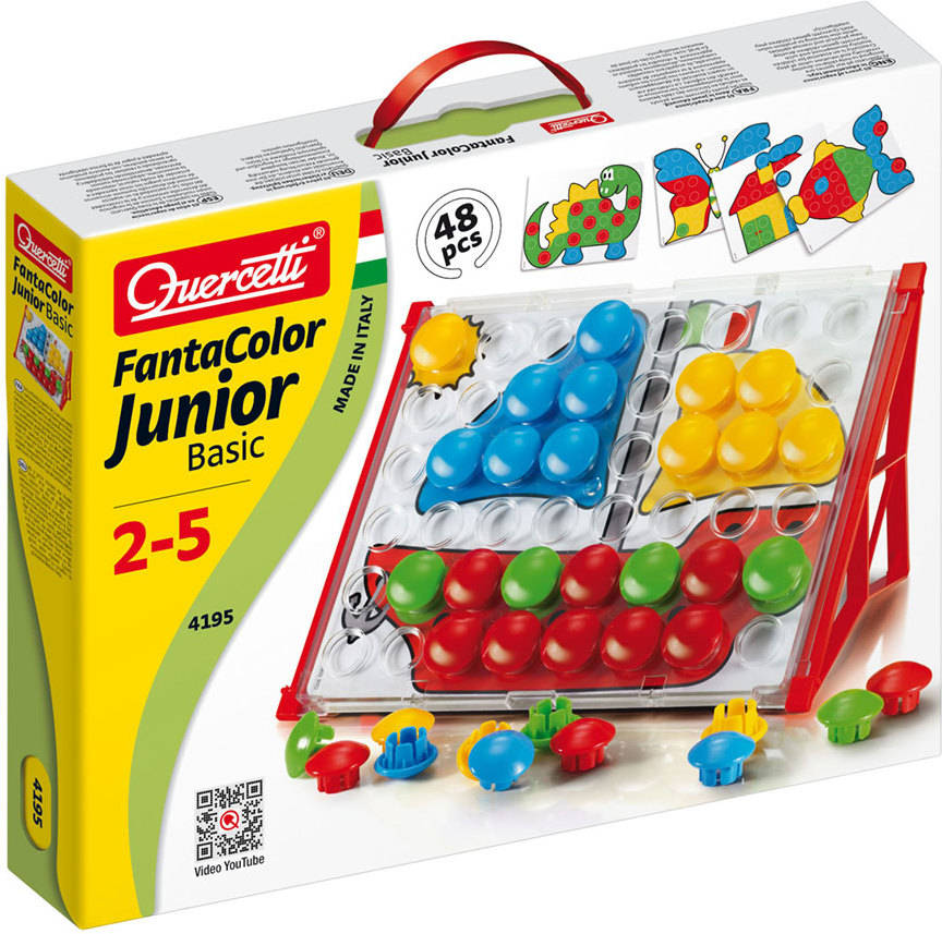 Juego Educativo QUERCETTI First Toys Fantacolor Junior Basico 48 pz (Edad Mínima: 2 Años - 36 x 27,5 x 6 cm)