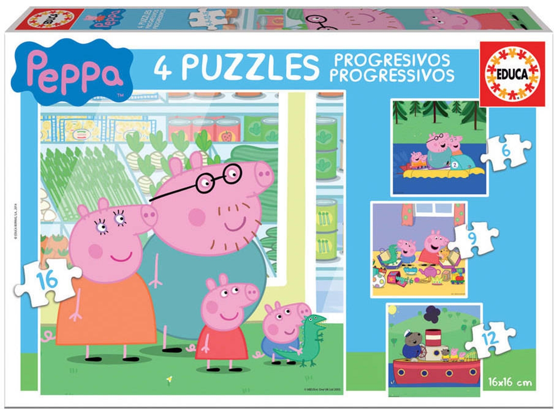 Puzzle EDUCA Progresivos Peppa Pig Edad Minima 3 Anos 0 Piezas Worten.es