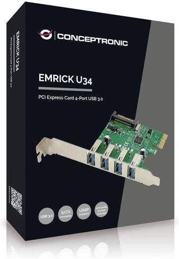 Tarjeta PCI CONCEPTRONIC Emrick U34 (5 GB - USB 3.0)