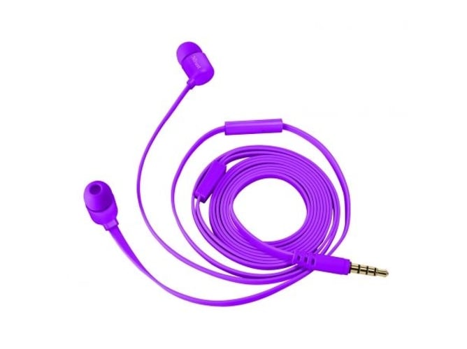 Auriculares con Cable TRUST Duga (In Ear - Micrófono - Morado)