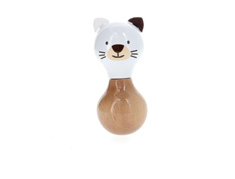 Juguete de Madera VILACRattle Maracas Mariette The Kitten (Edad Mínima Recomendada: 1 año)