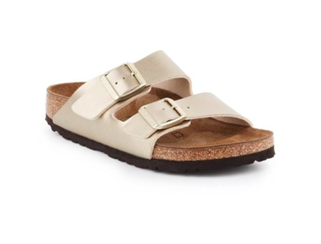 Sandalias BIRKENSTOCK Arizona Bs Cuero Natural Mujer (42 - Dorado)