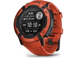 Smartwatch GARMIN Instinct 2X (Bluetooth - Hasta 40 días de autonomía con Energía Solar - Rojo)