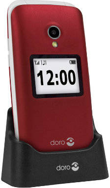 Teléfono móvil DORO 2404 Senior (2.4'' - 2G - rojo)