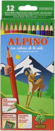 Lápiz de Color ALPINO (12 Un - Multicolor)