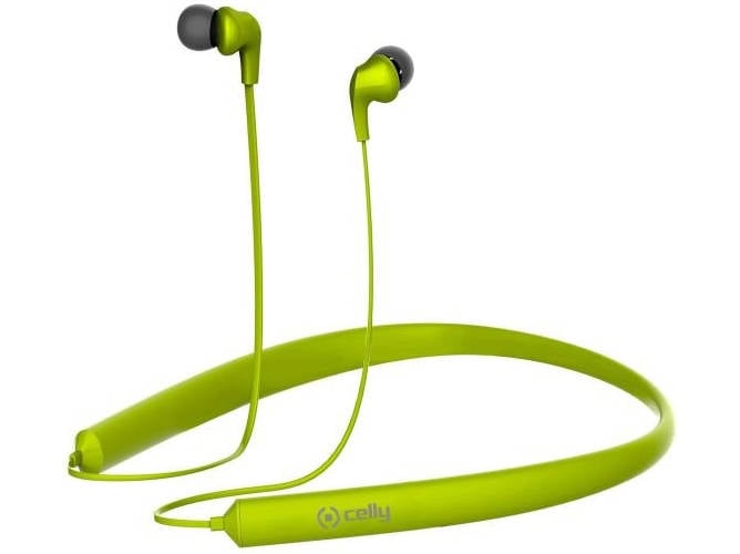 Auriculares Bluetooth CELLY BHNECKGN (In Ear - Micrófono - Verde)