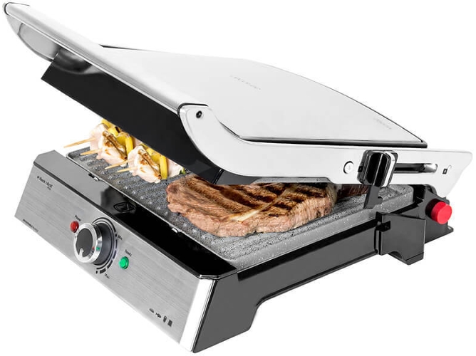 Grill de Contacto CECOTEC Rock'n Grill Pro (2000 W)