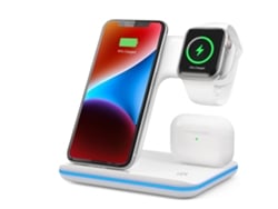 Cargador inalámbrico 3 en 1, estación de carga inalámbrica para iPhone 15/14/13/12/11 y Apple Watch 8/7/6/5/4/3/2/SE, base de carga para AirPods CHRONUS