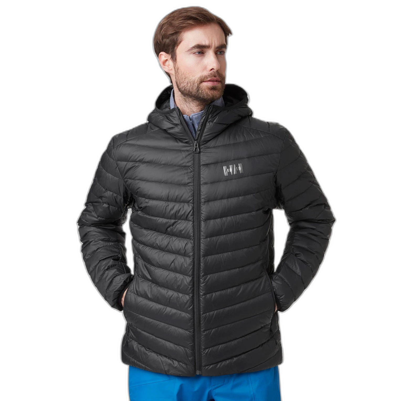 Verglas Hooded Down insulator chaqueta hombre abrigo helly hansen multicolor l