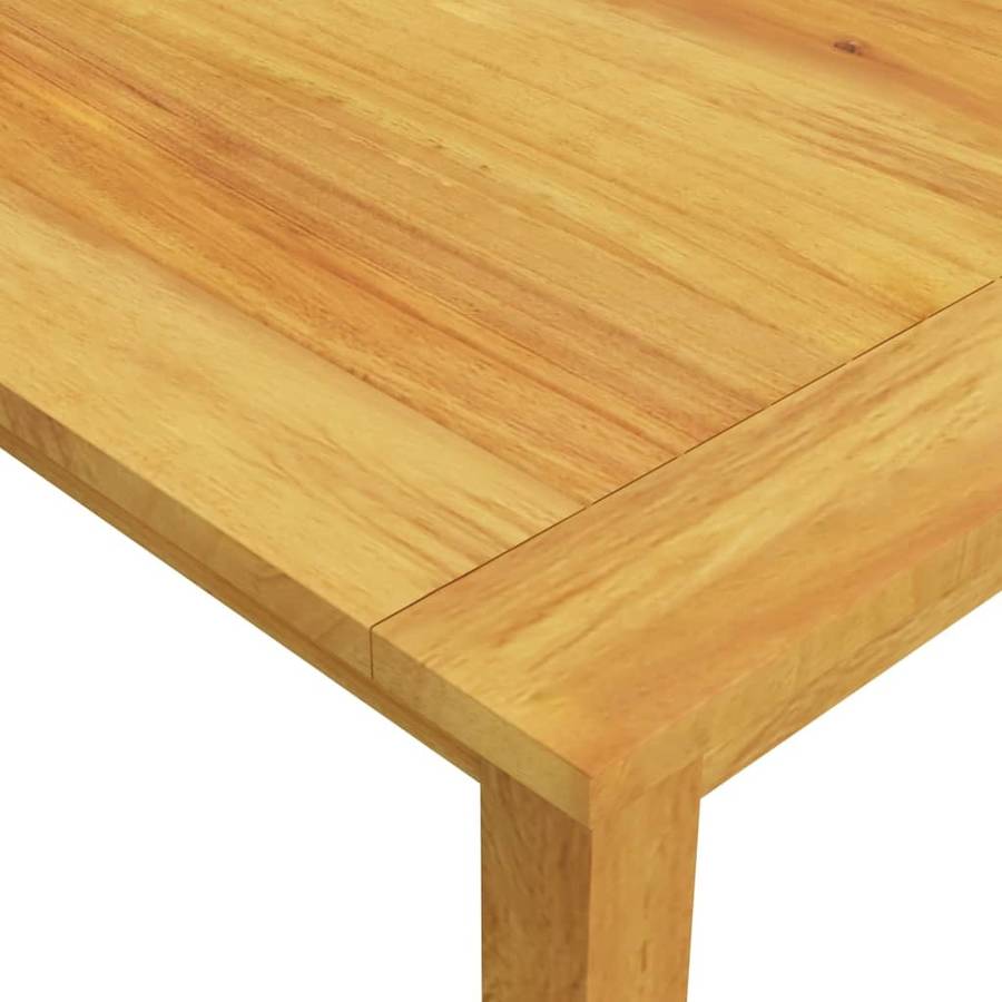 Conjunto de Comedor Jardín VIDAXL (Beige - Madera - 200x90x74 cm - 7 Piezas)