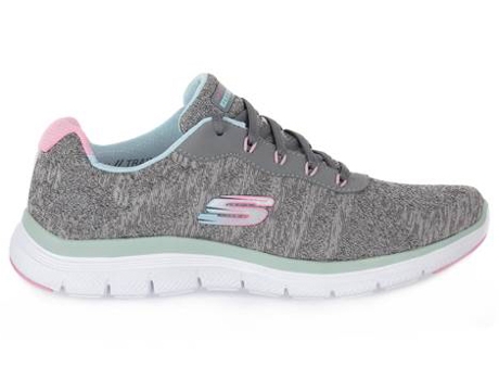 Zapatos SKECHERS Mujer (Tela - Gris - 36,0 EU)