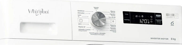 Whirlpool FFS 8258 W SP - Lavadora 8Kg 1200rpm Inverter Clase B · Comprar  ELECTRODOMÉSTICOS BARATOS en lacasadelelectrodomestico.com