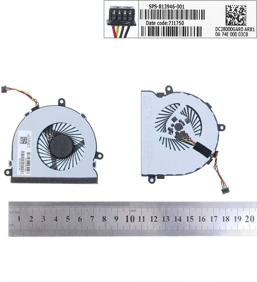 Ventilador para Portátil HP Pavilion 15-A 15-Ac121Dx 15-Ac120La 813946-001 Fgkb