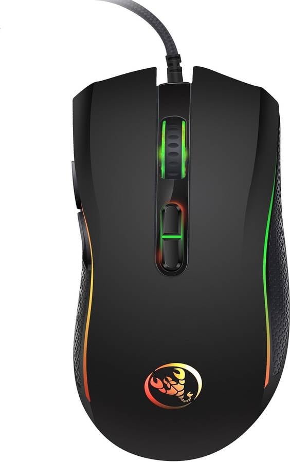 Ratón Gaming HXSJ 4D 3200 dpi (Negro)