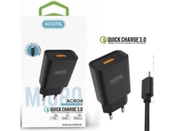 Kit Cargador para Xiaomi Poco M3 ACCETEL AC404B (2.1A - Type C - Negro)