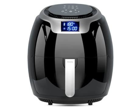 Freidora de Aire Xxl Sin Aceite NICEEY 8L Compacta 8 Programas Airfryer Digital para 4 6 Porciones 1800W Pantalla Digital Negro