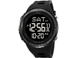 VENAXIN Reloj digital para hombre, relojes deportivos multifuncionales LED impermeables con números grandes-blanco negro VEANXIN