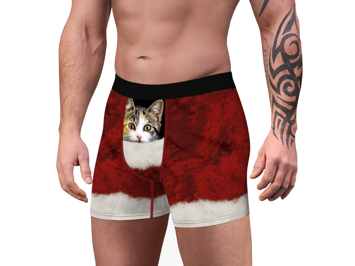 Calzoncillos boxer estampados con estampado navideno para hombre 2pcs L Worten.es