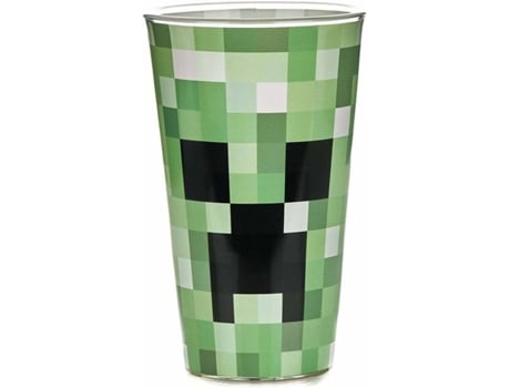 Vaso Xl Minecraft paladone pp6729mcf pixelated creeper glass de 450 ml idea perfecta para los