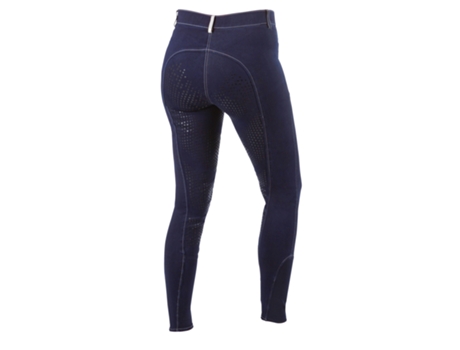 Pantalones de Niña para Equitación COVALLIERO Full Grip Basicplus Azul (13 Años)