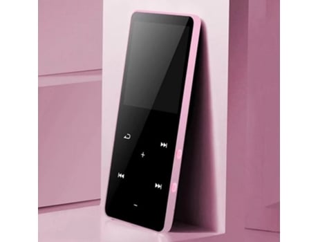 Reproductor de música bluetooth con radio fm de tecla táctil, walkman de reproducción de video[Rosa / 8gb]