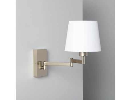 Ledkia Lighting Lámpara de ugani 305x180x440 mm blanco e27 casquillo gordo textilaluminio decoración habitación 40