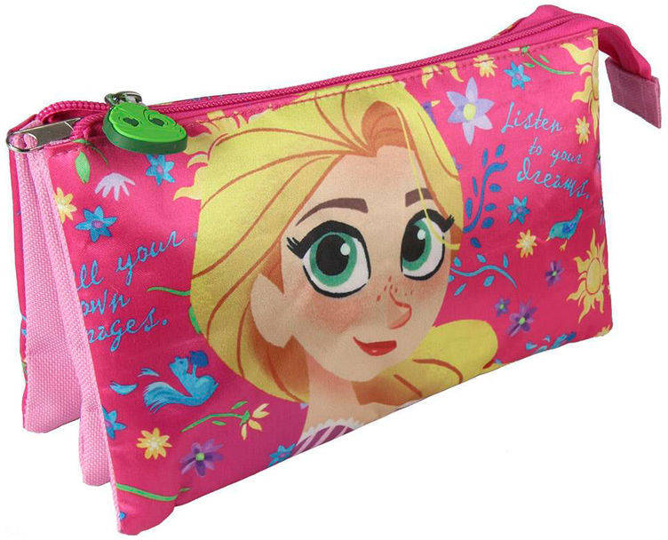 Tangled Estuche Portatodo multicolor artesanía cerdá cd212270 triple rapunzel disney 22x11.5cm