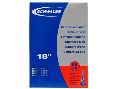 Cámaras de Aire SCHWALBE 18 X 1.75/2.35-450 X 55 Presta (18´´)