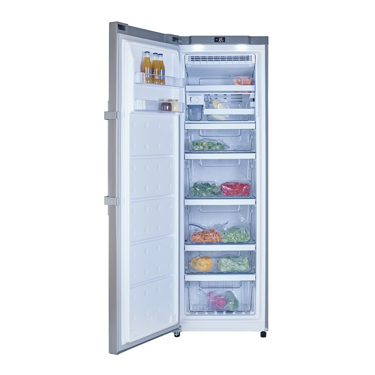 Congelador Vertical TEKA TGF 390 (No Frost - 185 cm - 260 L - Inox)