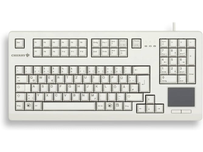 Teclado CHERRY G80-1190 (Con Cable - Layout Alemán - Teclado Numérico)